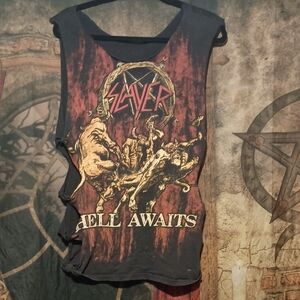 Slayer Women's Distressed Tank Top - Black
